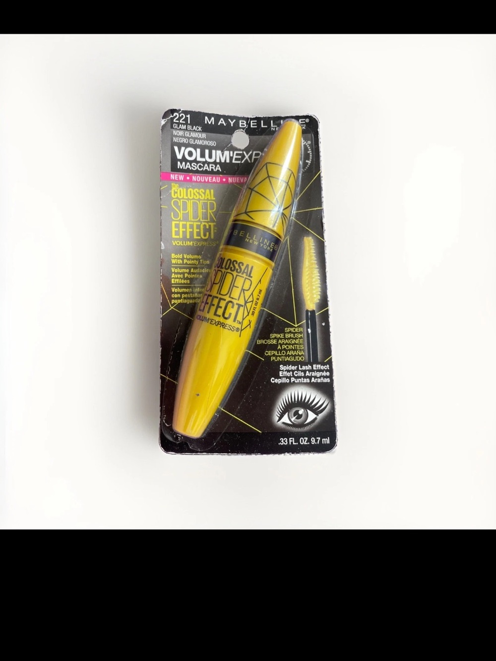 Maybelline Colossal Spider Effect Mascara 221 Glam Black Discontinued Sealed